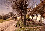 Cottages At Hjornbaek by Peder Mork Monsted
